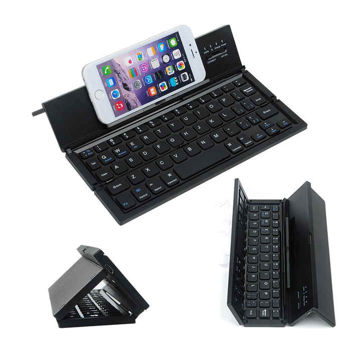 High Quality Wholesale Foldable Keyboard Mini Bt Pc Portable Notebook Three Fold Keyboard For Business Laptop Pad Computer - Buy  Product on Alibaba.com
